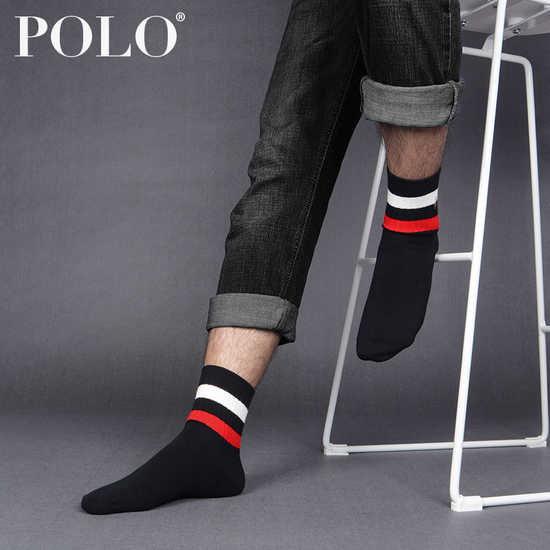 polo男冬季厚棉袜针织粗棉线皮鞋袜 polo品棉短袜/打底袜/丝袜/美腿袜