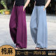 ໂສ້ງຂາຍາວຜ້າຝ້າຍ ແລະ linen elastic ສໍາລັບແມ່ຍິງ ກາງເກງຂາຍາວ ແອວສູງ