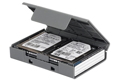 奥睿科2.5/3.5寸硬盘保护盒m.2收纳包带标签套分类防震包保护套 - 图0