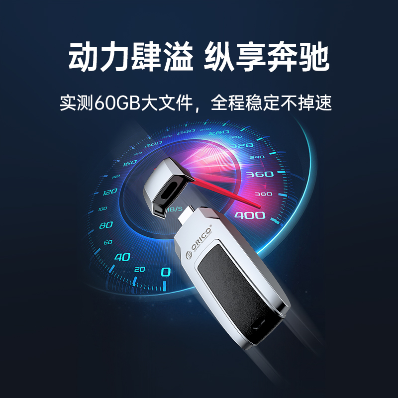 ORICO快闪U盘车载歌曲大容量usb/type-c高速手机优盘汽车电脑两用-图1