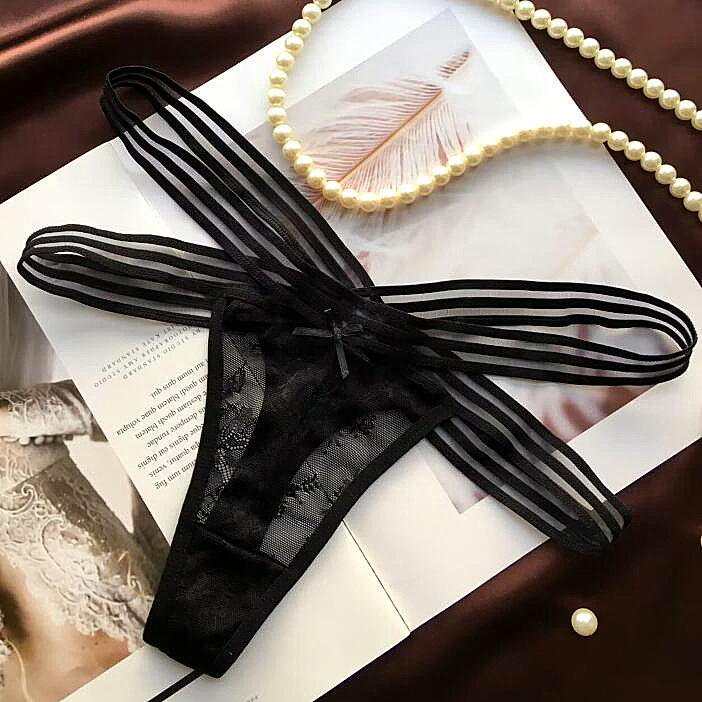 新品性感镂空交叉腰带丁字裤低腰蕾丝内裤女透气网纱短裤T裤女,淘宝优惠券,粉丝福利购,淘宝优惠卷