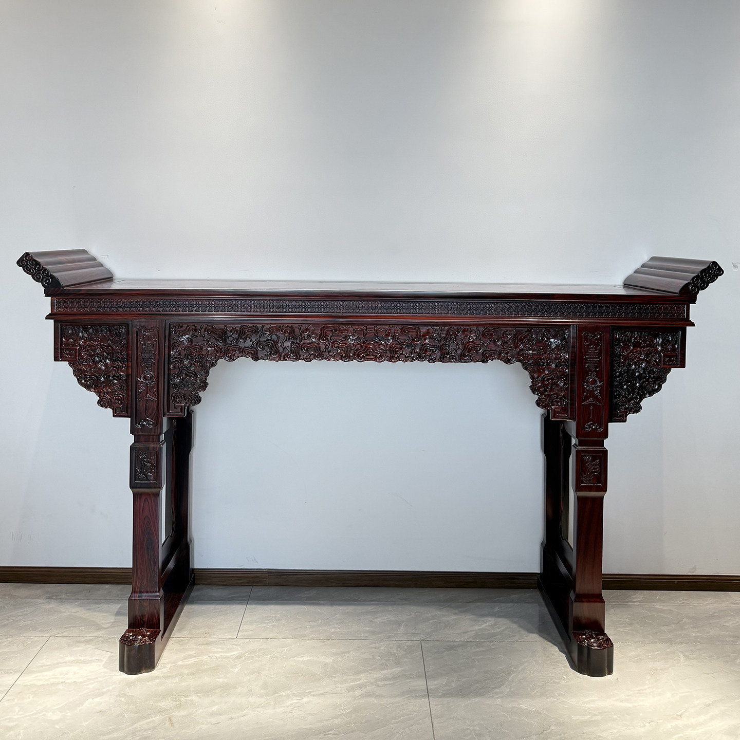 红木中堂六件套酸枝木条案八仙桌椅组合阔叶黄檀农村堂屋神台供桌,淘宝优惠券,粉丝福利购,淘宝优惠卷