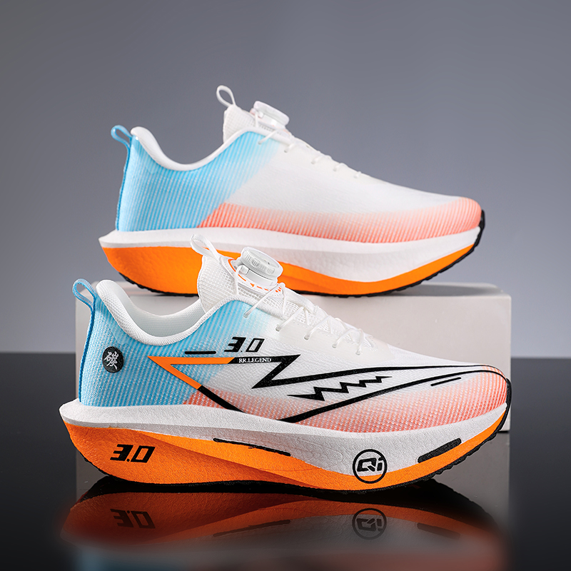 芷境3代运动鞋旋转纽扣专业马拉松比赛跑鞋PB竞速全掌碳板跑步鞋 - 图3