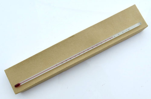 超低温玻璃棒红水酒精温度计工业低温温度计零下100度/-80/-50 - 图2