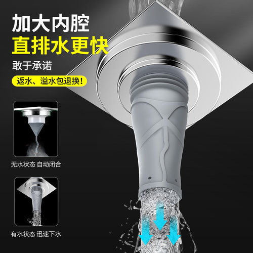 地漏防臭下水防返臭神器洗衣机卫生间通用硅胶内芯过滤网堵封口盖 - 图2