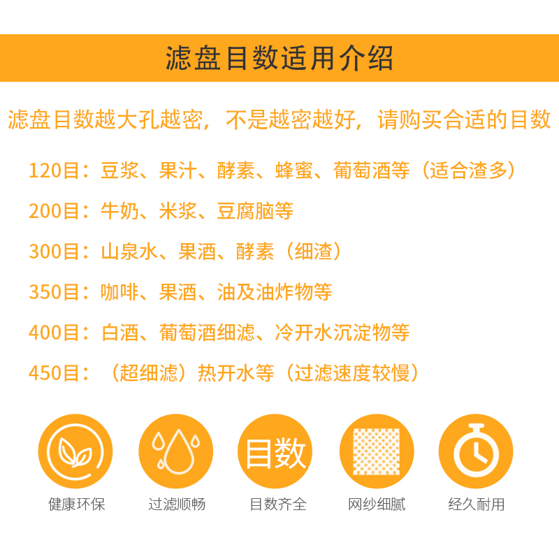 不锈钢家用漏斗超细过滤网厨房油酒漏白酒葡萄酒开水过滤器食品级 - 图1