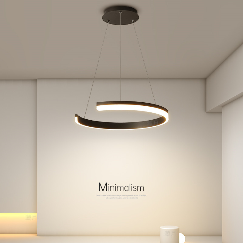 创意led吊灯简约现代餐厅灯极简主卧室灯客厅灯网红吧台餐桌灯具,淘宝优惠券,粉丝福利购,淘宝优惠卷