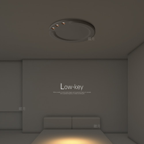 简约现代无主灯led吸顶灯创意卧室灯极简客厅灯超薄餐厅书房灯具 - 图1