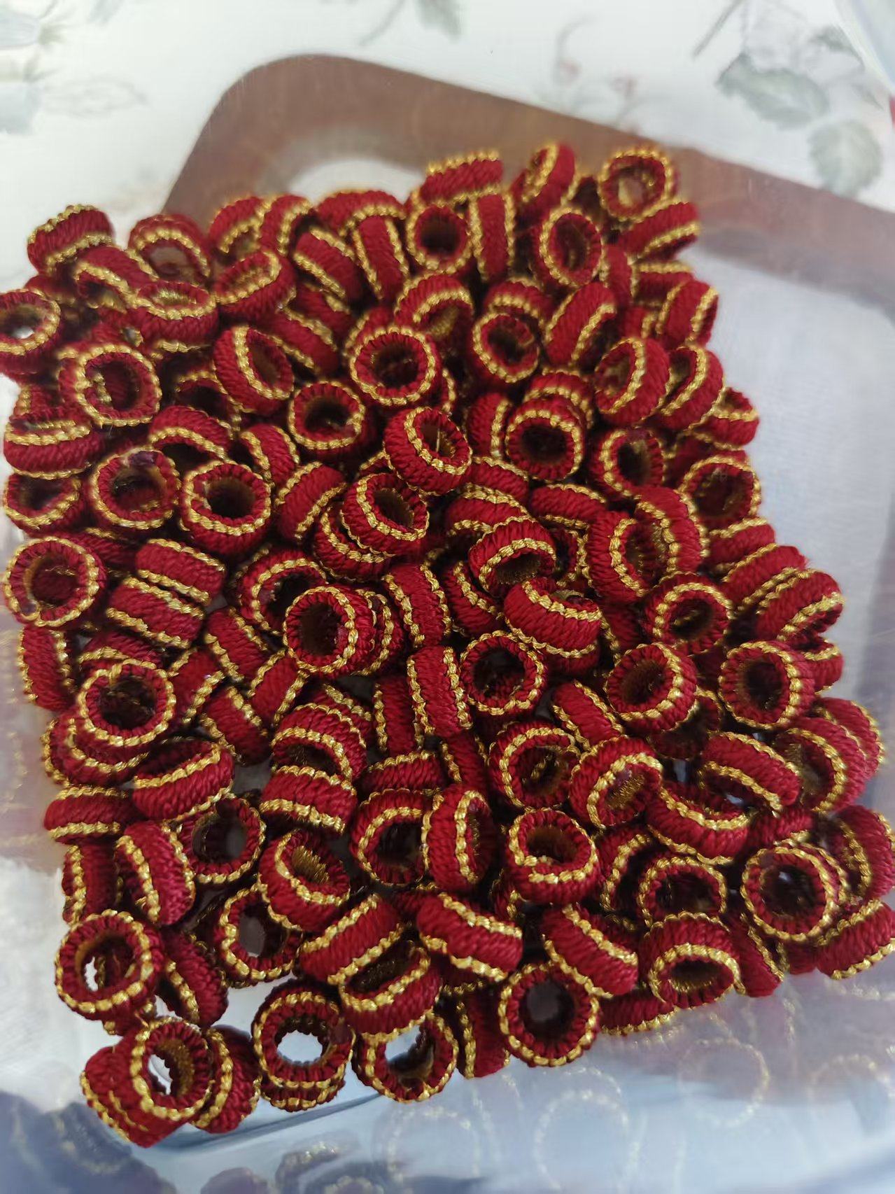 5mm内径平结线圈收口手工编织隔圈8八股编收尾扣DIY红绳饰品配件,淘宝优惠券,粉丝福利购,淘宝优惠卷