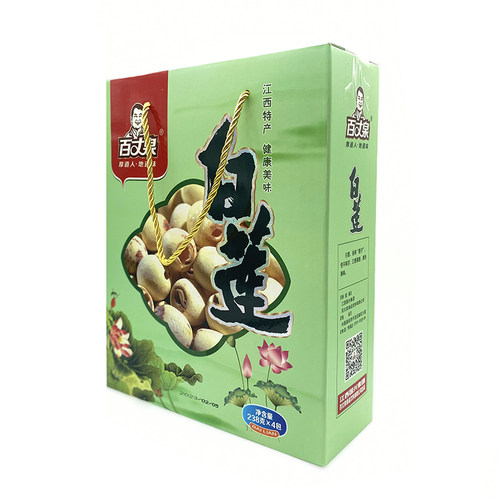 百丈泉江西特产石城新鲜莲子干货去芯莲子白莲子238g*4礼盒 - 图2