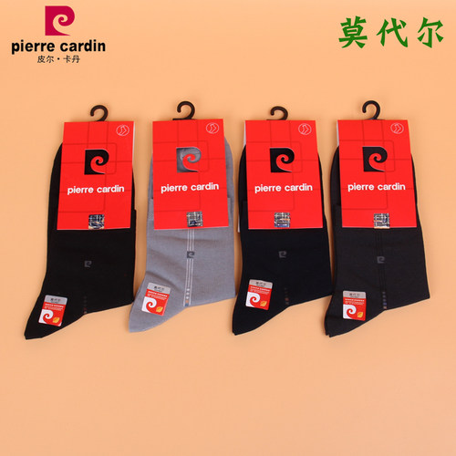 满3双包邮 皮尔卡丹商务男袜0579 木代尔 春秋中厚 吸汗透气40-44 - 图0