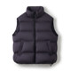 CLOUDSPACE hot-pressed rubber vest 90 white duck down stand-up collar silhouette slightly matte winter down vest
