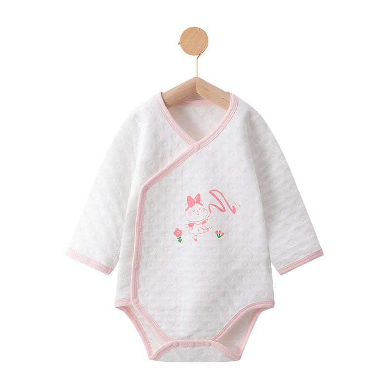 童泰新生儿婴儿秋冬季衣服纯棉宝宝包屁衣保暖外出连体衣打底棉服