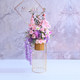 Simulated flower delivery ceremony, floor-standing flowers in the living room