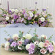 New natural style long dining table flower business decorations