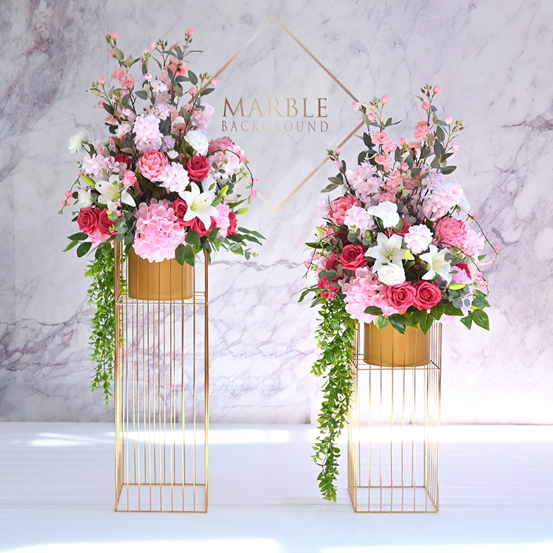 酒店商场开业橱窗仿真花盆栽落地花绿植北欧轻奢客厅装饰摆件布置,淘宝优惠券,粉丝福利购,淘宝优惠卷