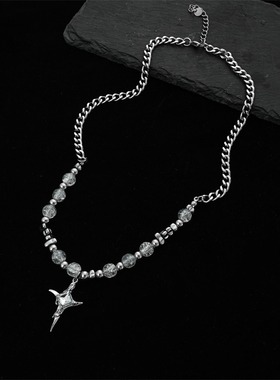 合金男女通用高级感个性钛项链