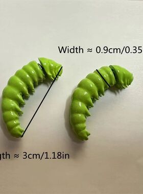 男女通用复古搞怪昆虫绿色耳环