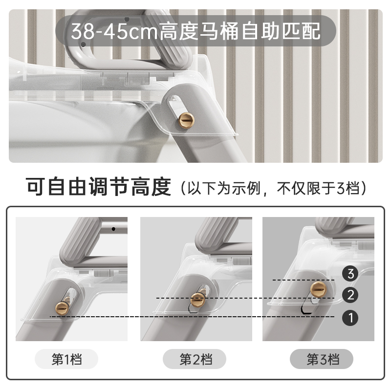 IUU儿童马桶楼梯式女宝宝厕所辅助垫阶梯专用男孩踩脚凳坐便器圈 - 图2