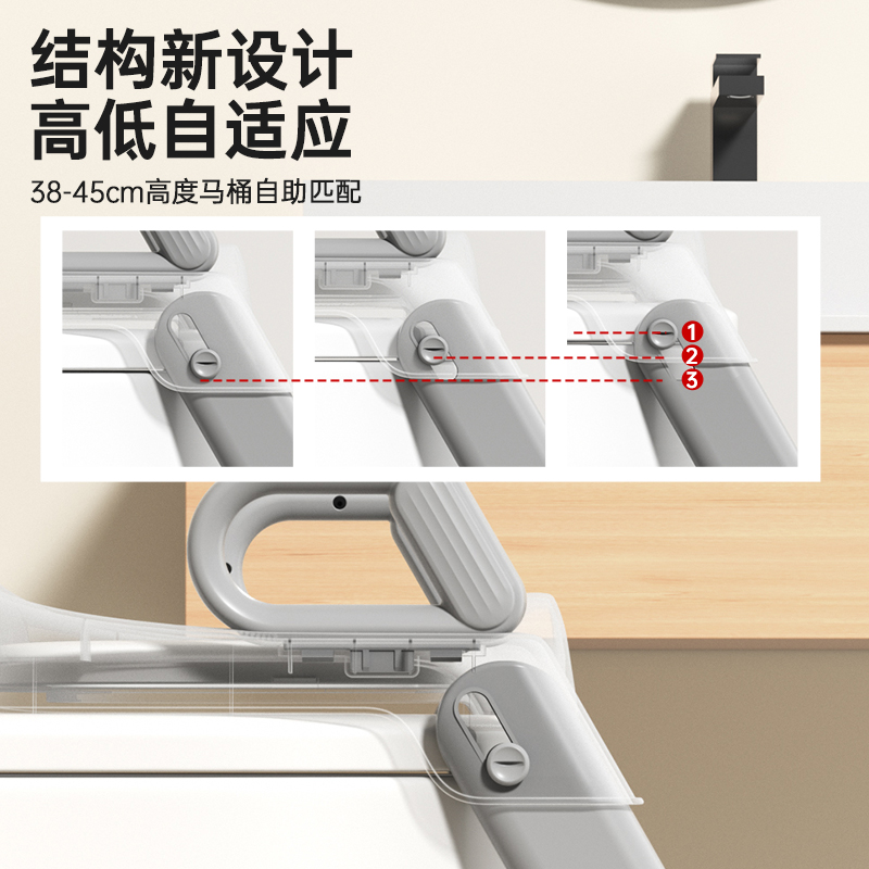 IUU儿童马桶楼梯式男小孩女宝宝厕所辅助垫架阶梯踩脚凳坐便器圈 - 图1