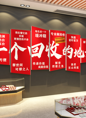 寄卖典当行装饰画奢侈品回收挂画黄金首饰古钱币广告贴纸海报壁画