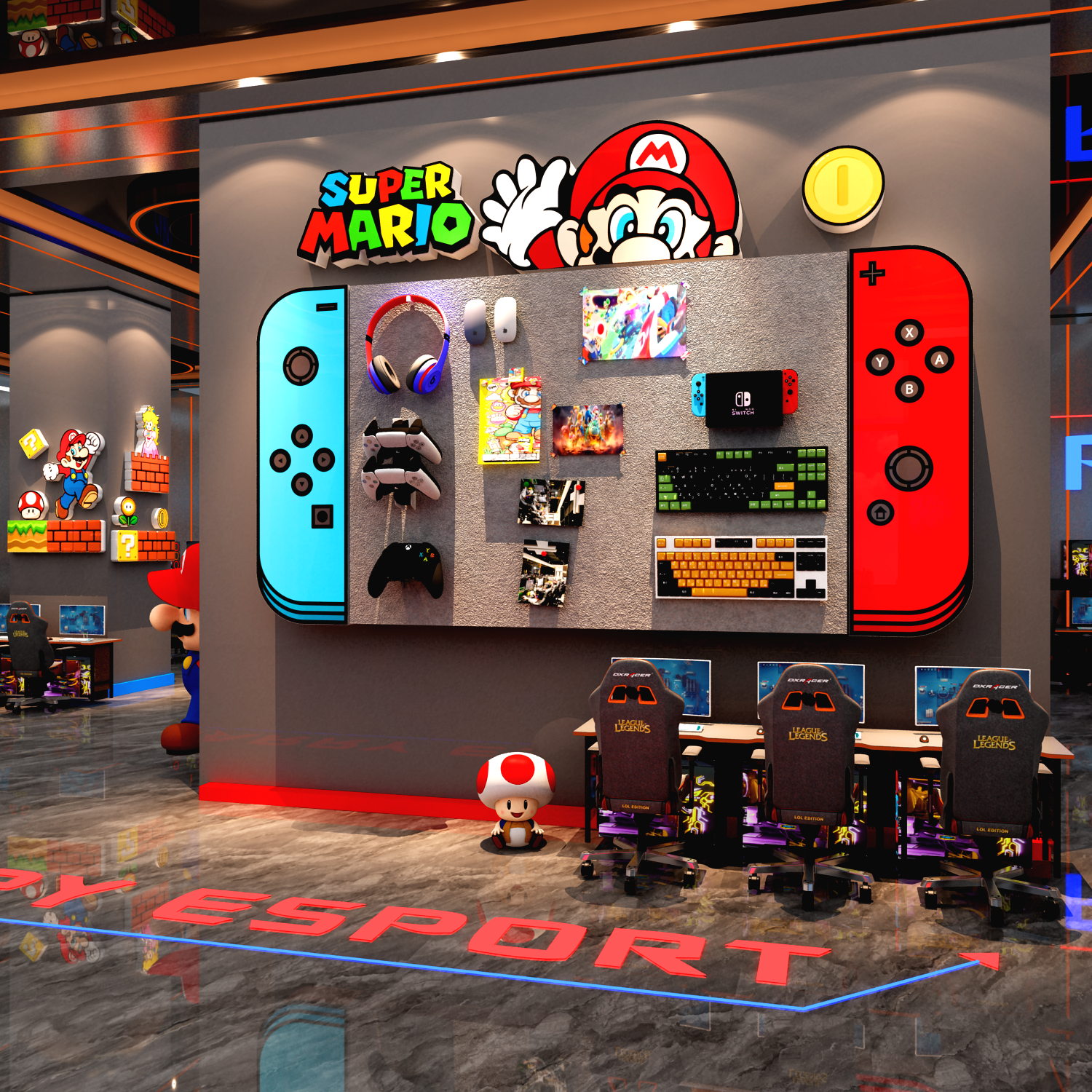 switch游戏机客厅电视背景墙面装饰贴画竞毛毡板照片任天堂马里奥,淘宝优惠券,粉丝福利购,淘宝优惠卷