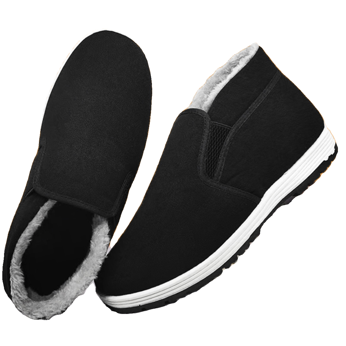 冬季男老北京布鞋高帮加绒加厚防滑软底中老年棉鞋保暖防寒工作鞋,淘宝优惠券,粉丝福利购,淘宝优惠卷