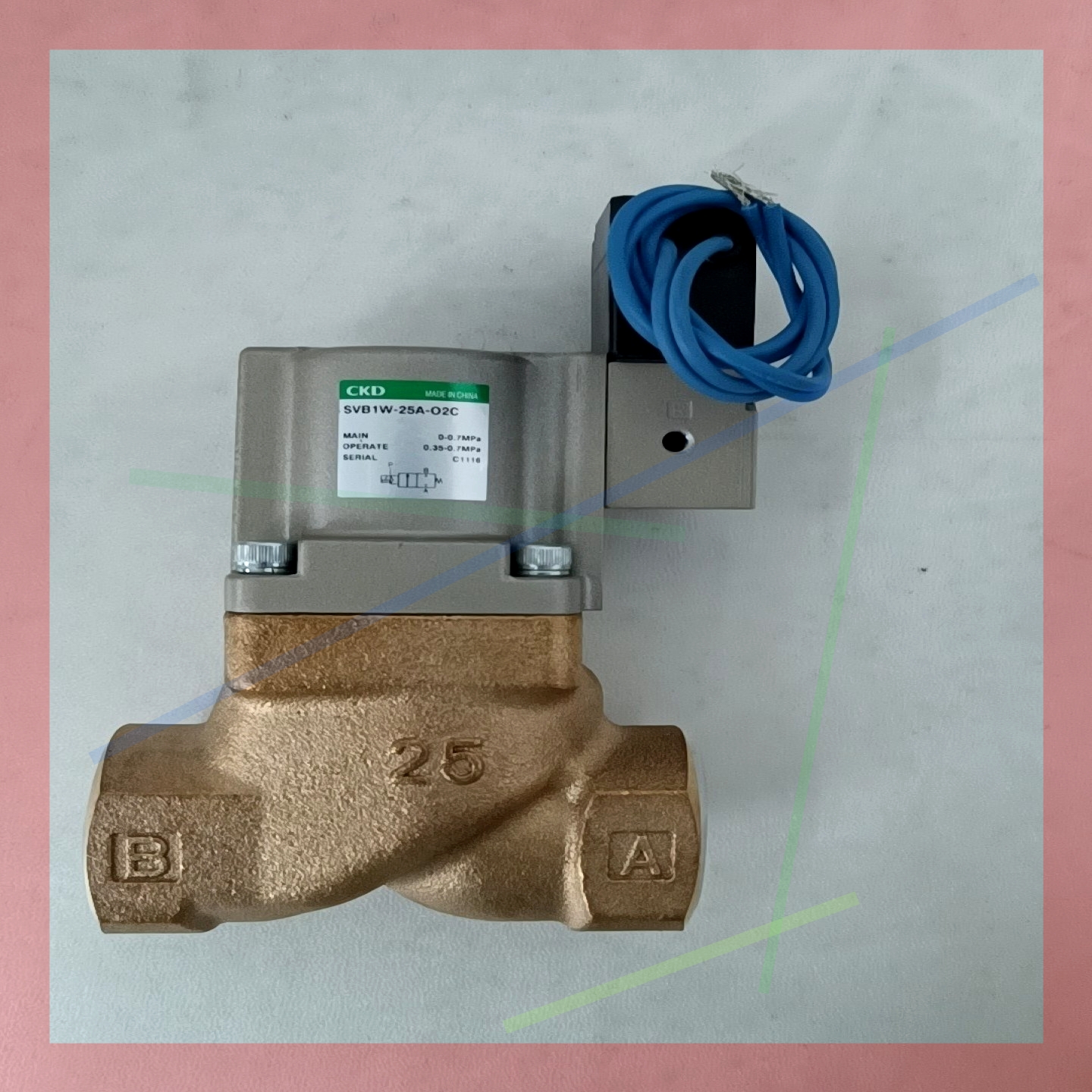 询价!日本原装CKD电磁阀SVB1W-25A-O2C-AC100V - 图1