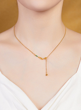 S925纯银棒球吊坠项链女小众高级感运动风配饰锁骨链送女朋友礼物