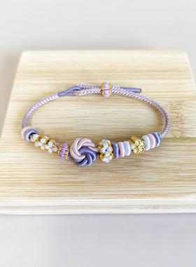 多巴胺彩色桃花曼陀罗结手绳