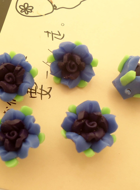 软陶花复古饰品制作diy装饰材料
