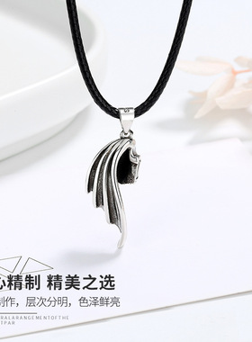 原创天使与恶魔情侣防相吸项链