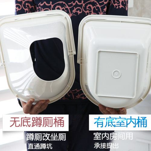 蹲厕蹲坑蹲便改坐便凳神器孕妇防滑坐便器老人专用移动马桶家用 - 图1