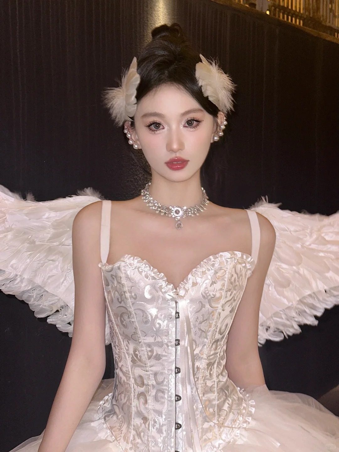 万圣节 天使服饰白天鹅cosplay派对翅膀套装蓬蓬裙成人礼服羽毛,淘宝优惠券,粉丝福利购,淘宝优惠卷