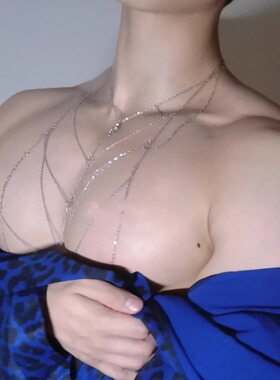 性感痞帅辣妹全身纯欲项链