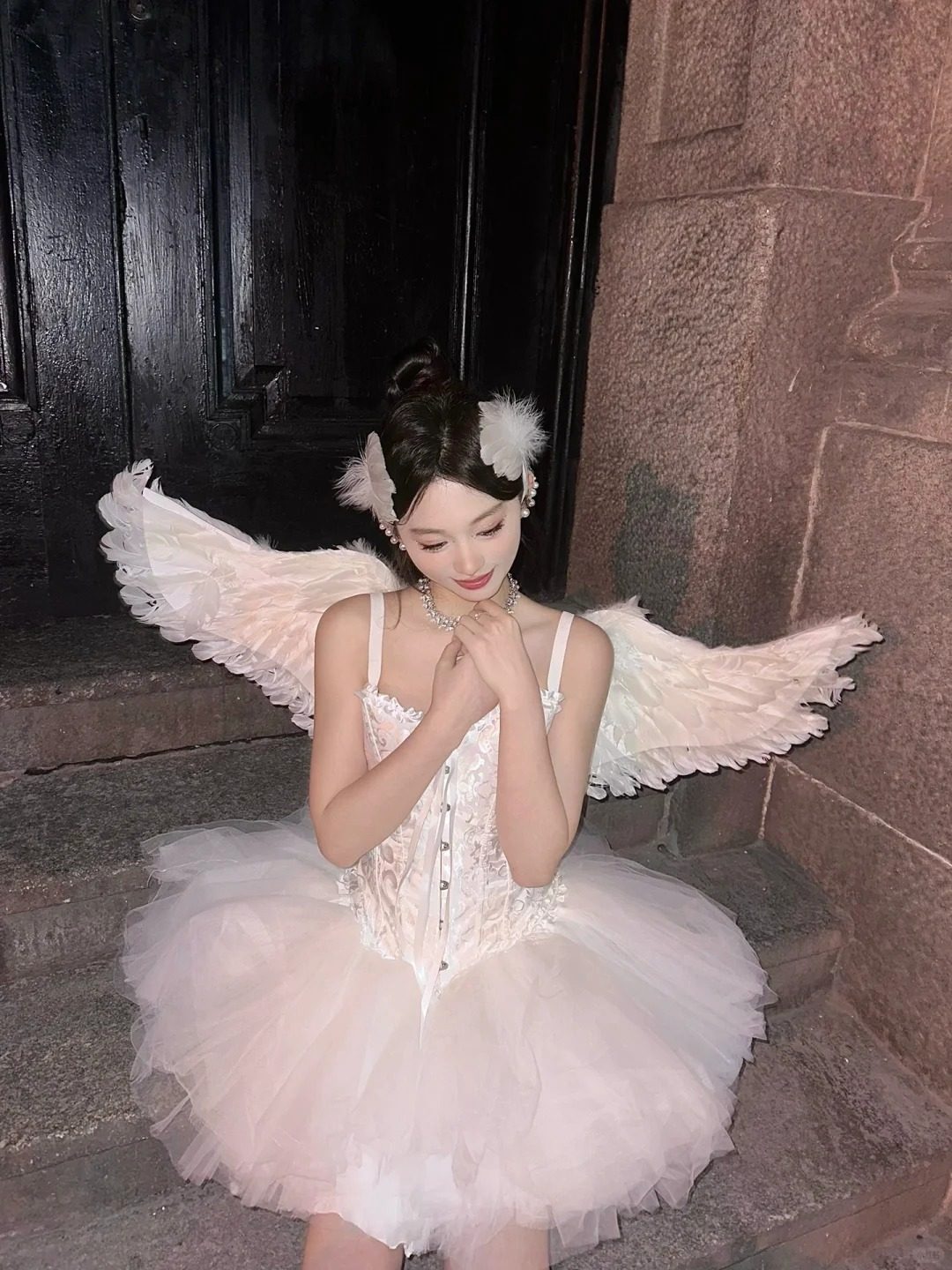 万圣节 天使服饰白天鹅cosplay派对翅膀套装蓬蓬裙成人礼服羽毛,淘宝优惠券,粉丝福利购,淘宝优惠卷