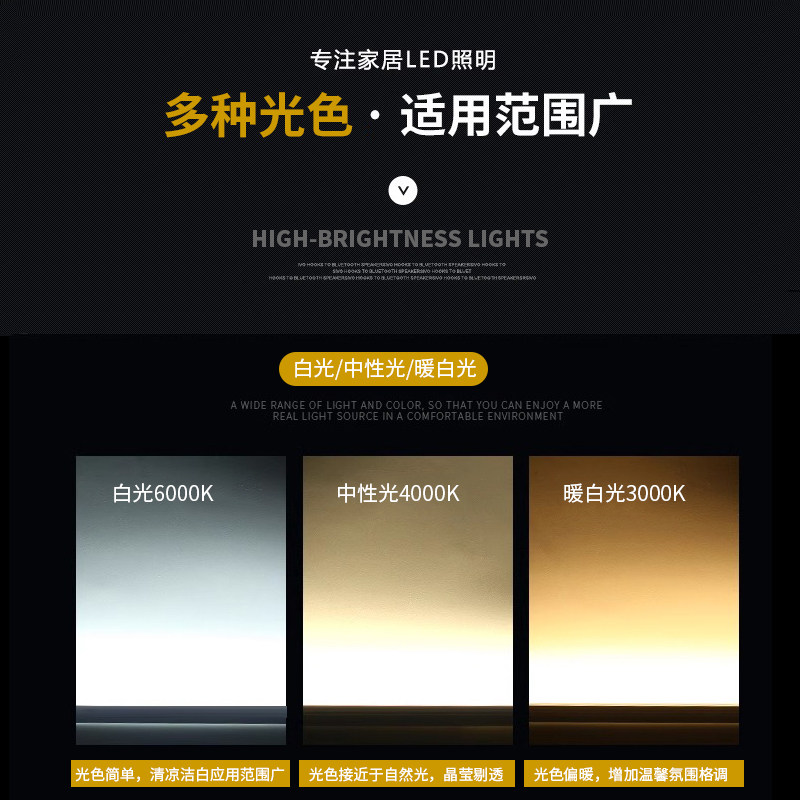 超薄220VLED橱柜灯明装免开槽超亮柜底灯酒柜衣柜展示柜led长条灯,淘宝优惠券,粉丝福利购,淘宝优惠卷