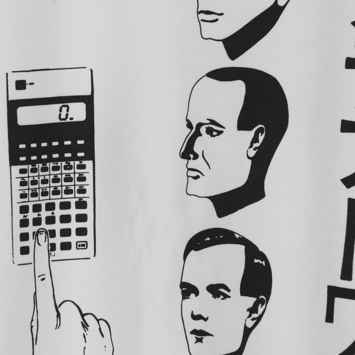 Kraftwerk‎Pocket Calculator发电站YMO合成器电子音乐短袖 T恤-图2