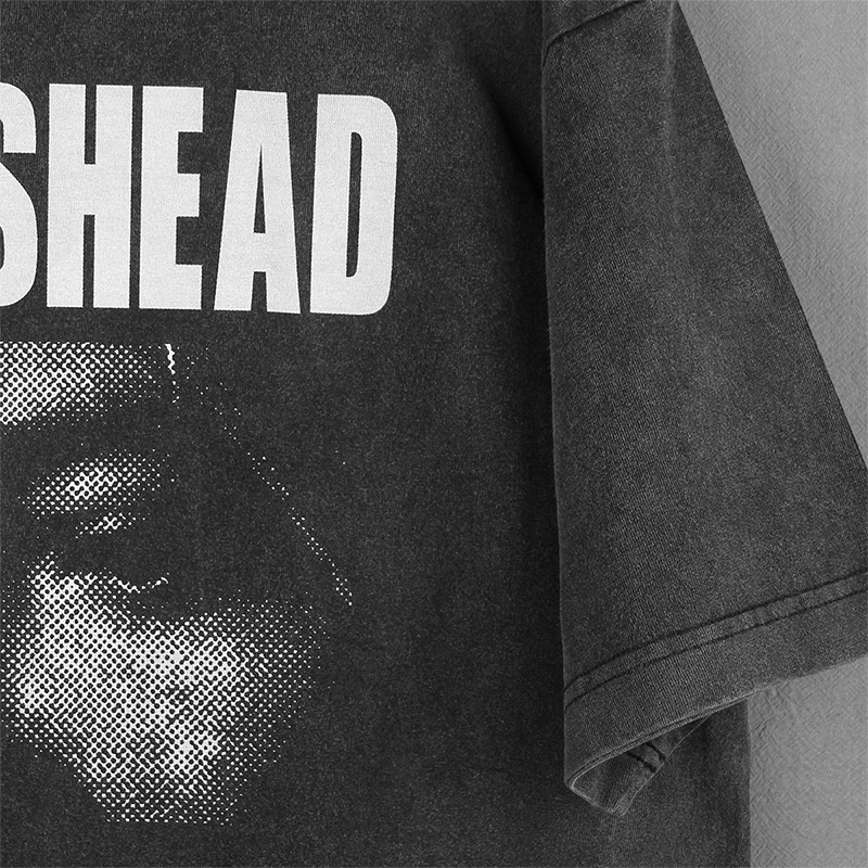 Portishead 神游Trip Hop音乐美式休闲水洗复古头像短袖长袖T恤 - 图0