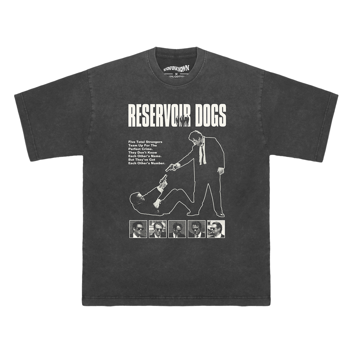 落水狗 T恤 Reservoir Dogs昆汀纯棉宽松水洗长袖休闲短袖T-Shirt - 图3