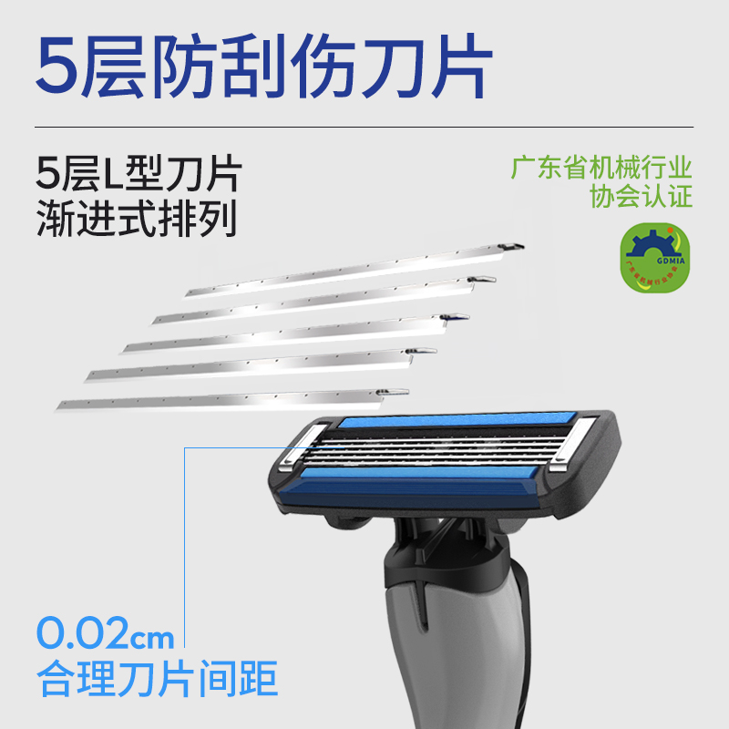 英吉利小青龙剃须刀男士手动老式刮胡刀 送皮套2合1洁面剃须泡沫