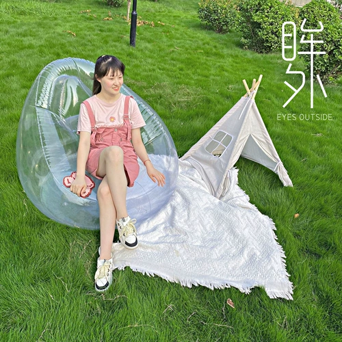 Прозрачный надувной диван, музыкальные надувные прозрачные блестки для ногтей, популярно в интернете