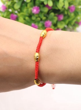 戒指手链套装铜渡金色百搭男女