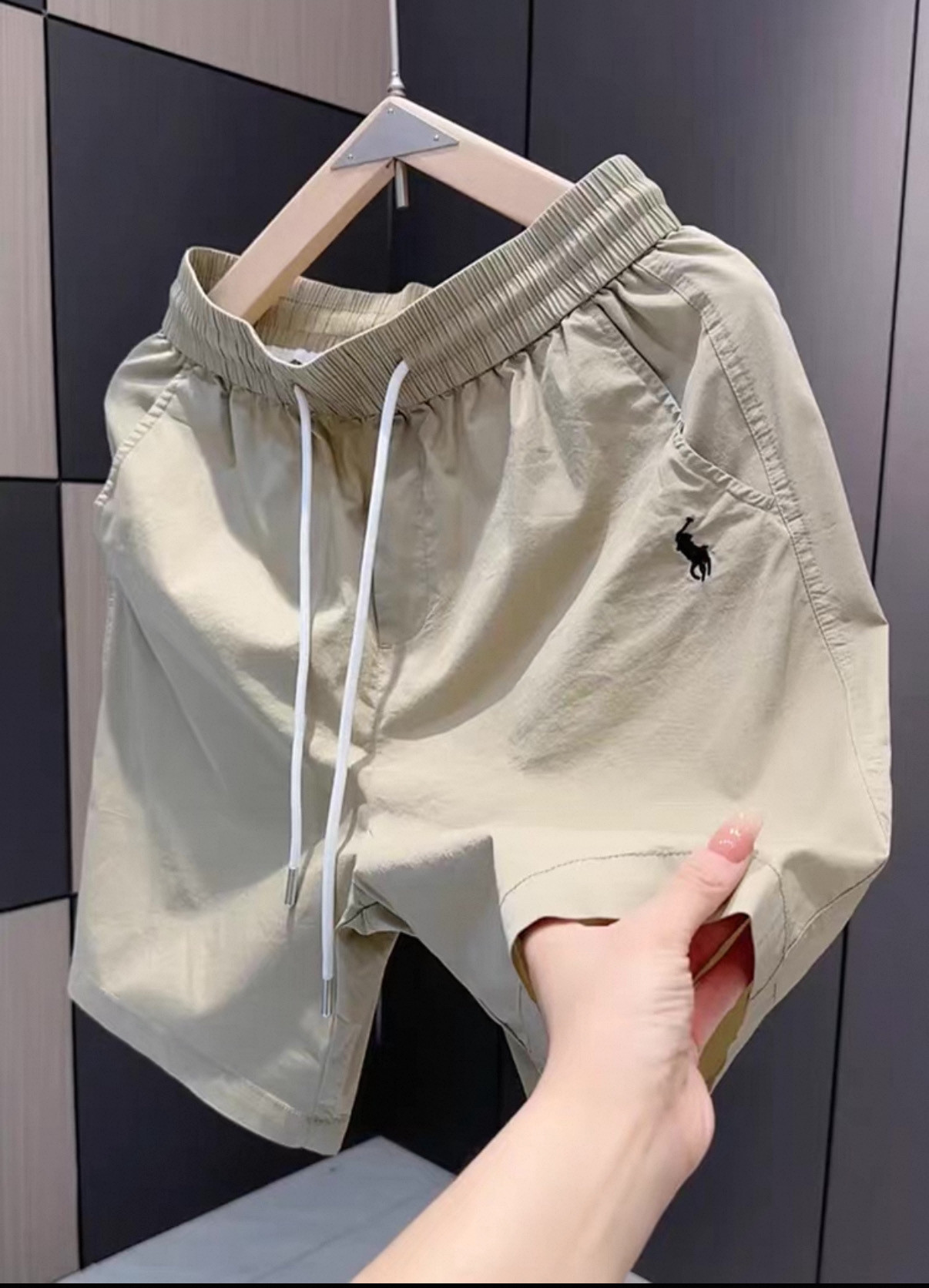 2025新款夏季短裤男爆款战马刺绣直筒五分裤子时尚百搭潮流大裤衩,淘宝优惠券,粉丝福利购,淘宝优惠卷