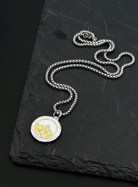 日照金山项链男女小众设计高级感