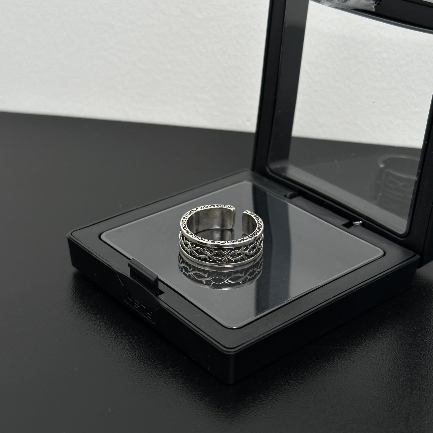 复古做旧十字架戒指男女款开口可调节指环高级质感学生个性单身戒,淘宝优惠券,粉丝福利购,淘宝优惠卷