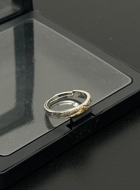 复古金色日照金山峰戒指男女小众