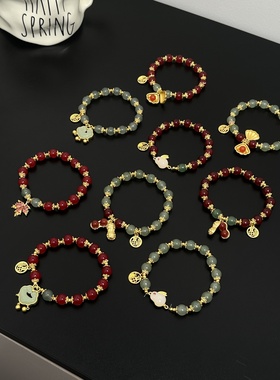 好事花生玉兔手链女ins小众设计