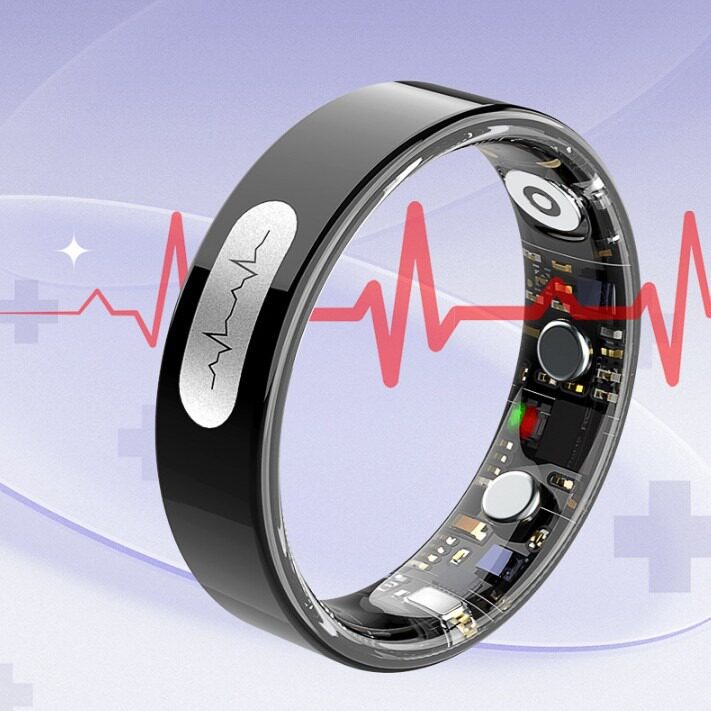 New ECG body temperature smart ring monitoring heart rate, blood oxygen, healthy sleep, remote care SmartRing