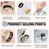 Cross-border R18 smart ring enamel heart rate blood pressure blood oxygen sleep monitoring SmartHealth women's ring